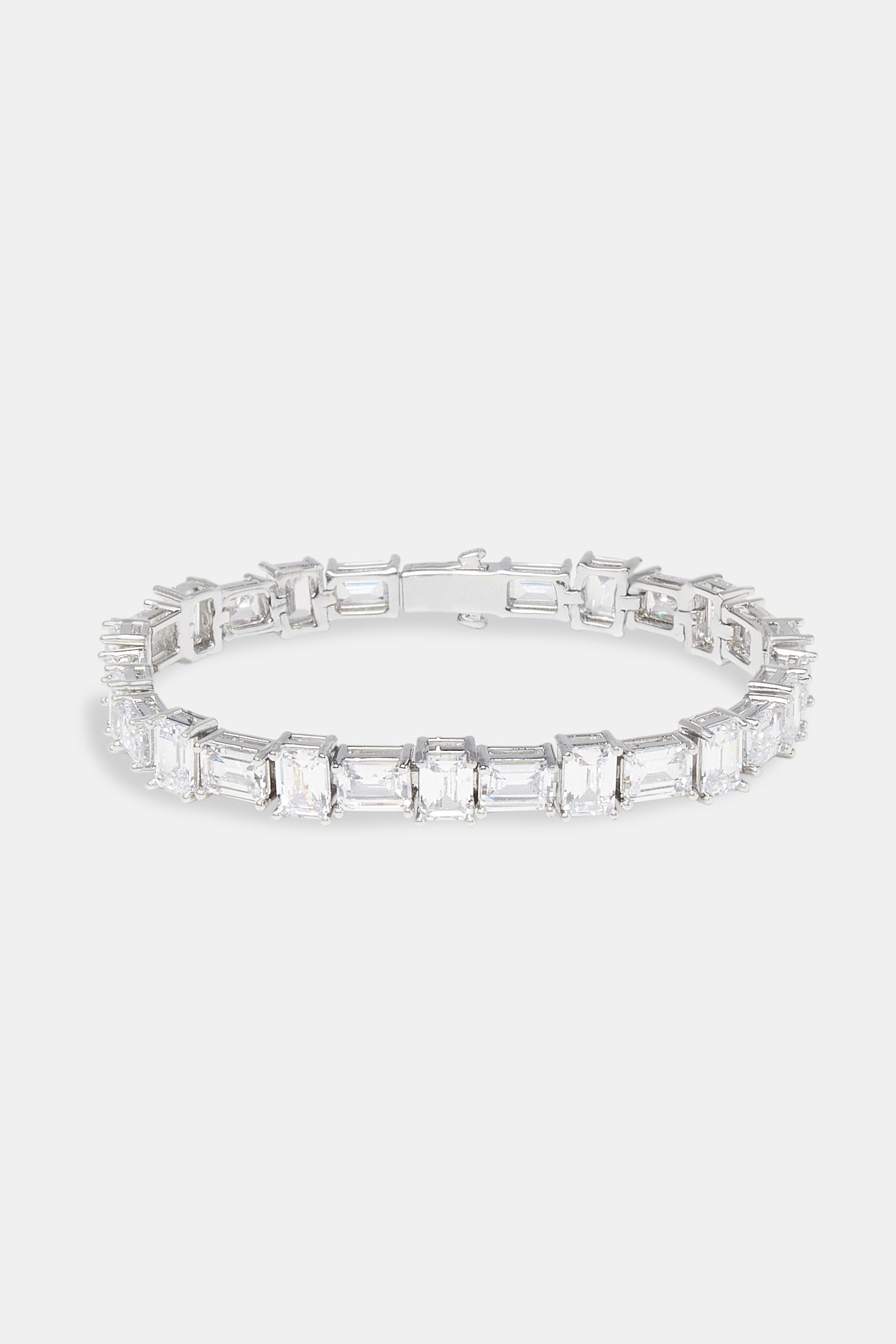 Iced Alternating Baguette Tennisarmband